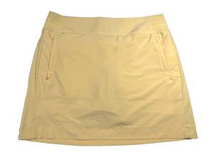 Athleta Brooklyn 16” Golf Tennis Skirt Skort Butter Yellow Women’s 12